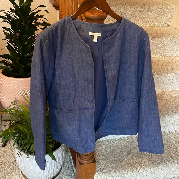 Eileen Fisher Organic Linen Jacket - Picture 1 of 8